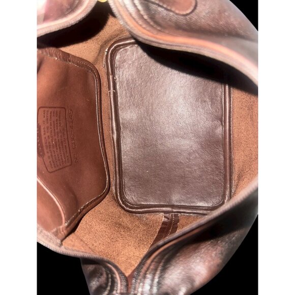 VTG Coach Legacy Mini Soho Hobo 4145 Mahogany Leather Shoulder Bag 90s USA Y2K - Picture 7 of 9